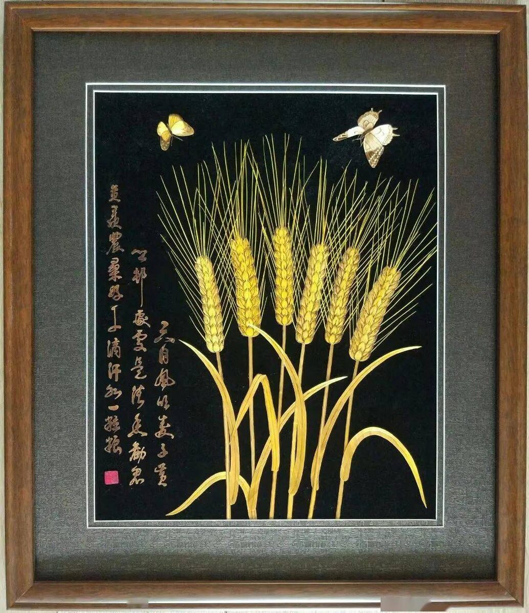 麦秆剪贴 · 真实工艺实物 / 代表作品参考，新增60 · 真实工艺图已稳定收录