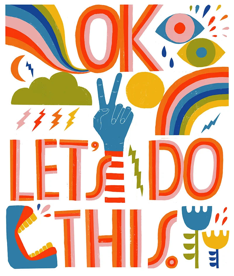 Lisa Congdon 治愈插画示例