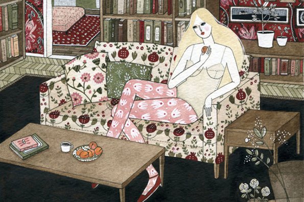 Yelena Bryksenkova 治愈插画示例