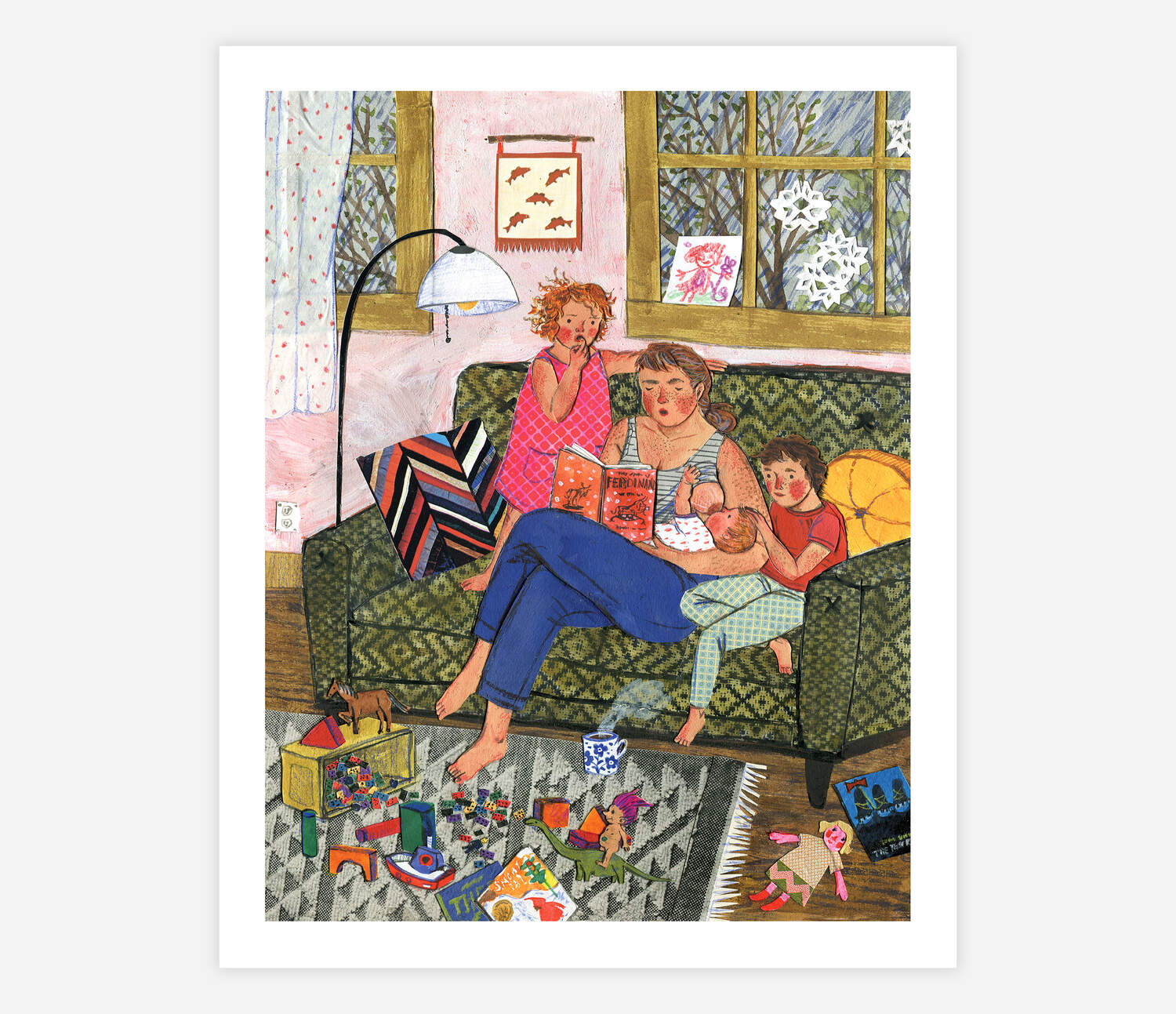 Phoebe Wahl cozy 治愈插画示例