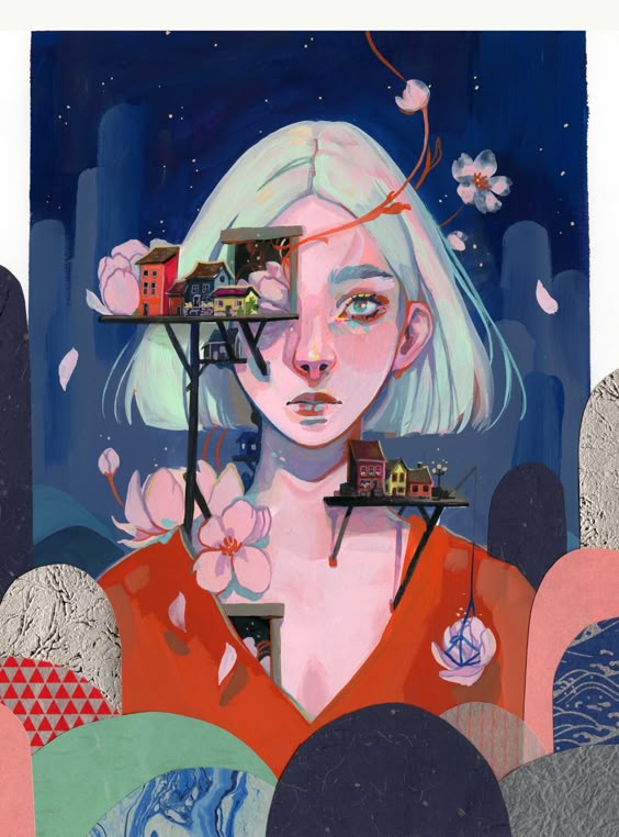 Bijou Karman 治愈插画示例