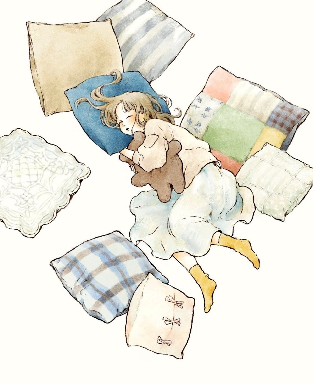 Chiaki Ida 治愈插画示例