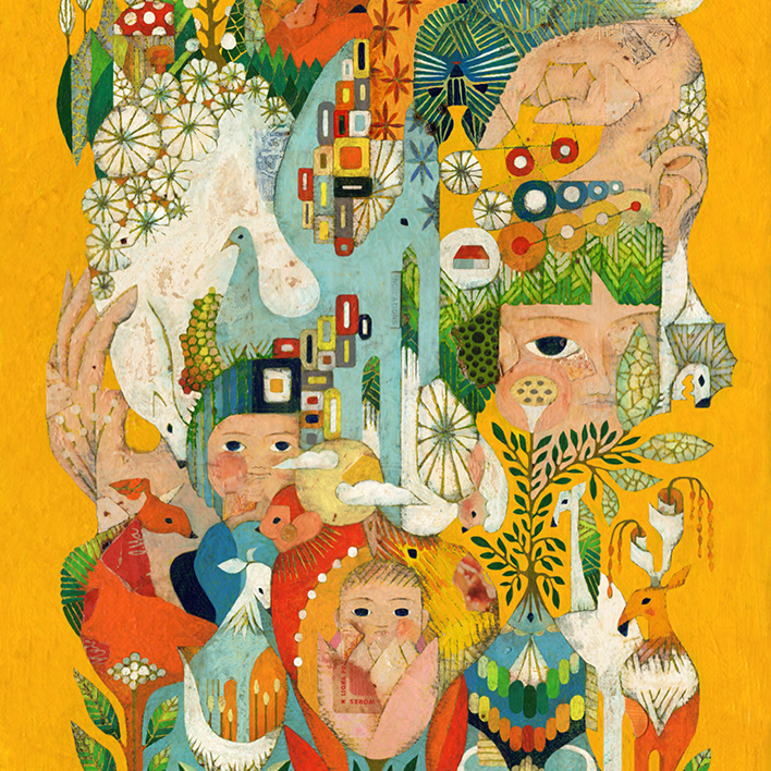 Toshiyuki Fukuda 治愈插画示例