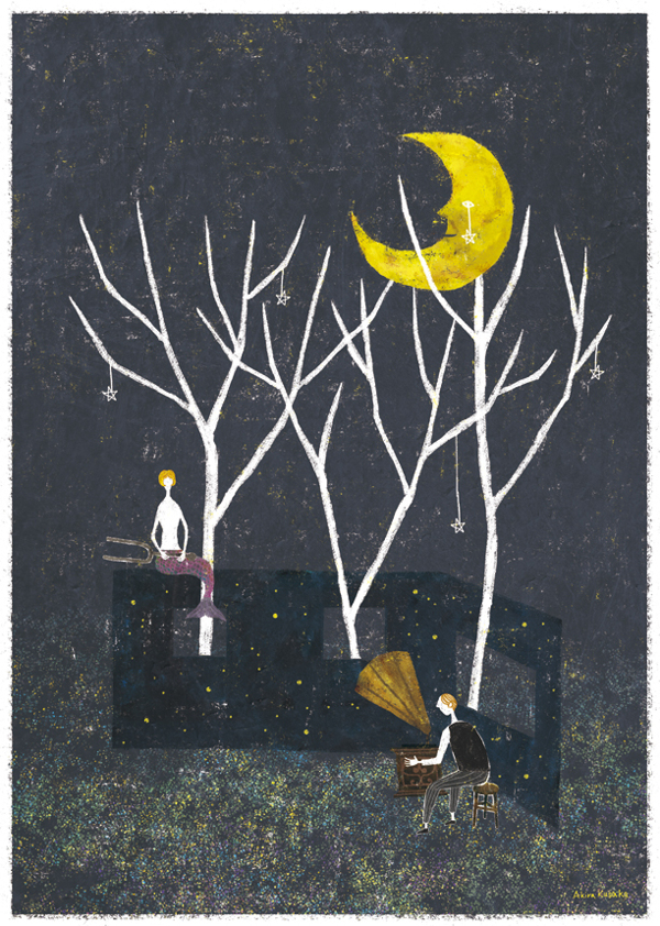 Akira Kusaka 治愈插画示例