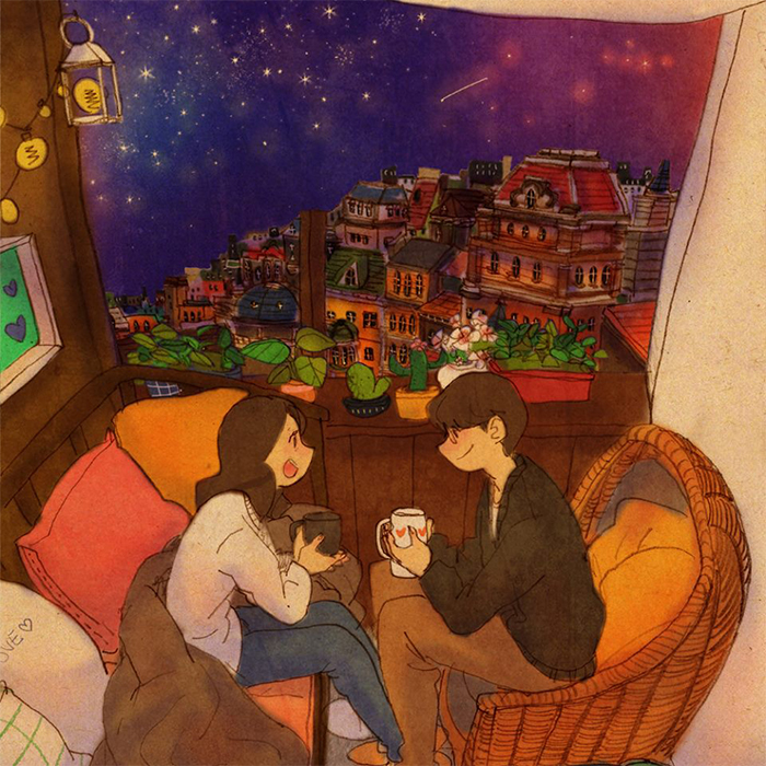Puuung 治愈插画示例