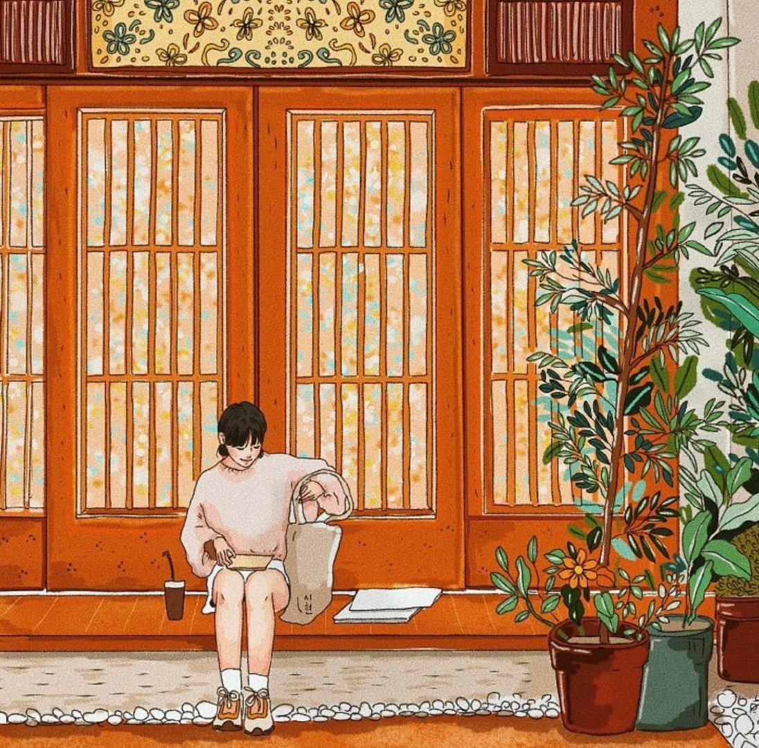 시혀 治愈插画示例