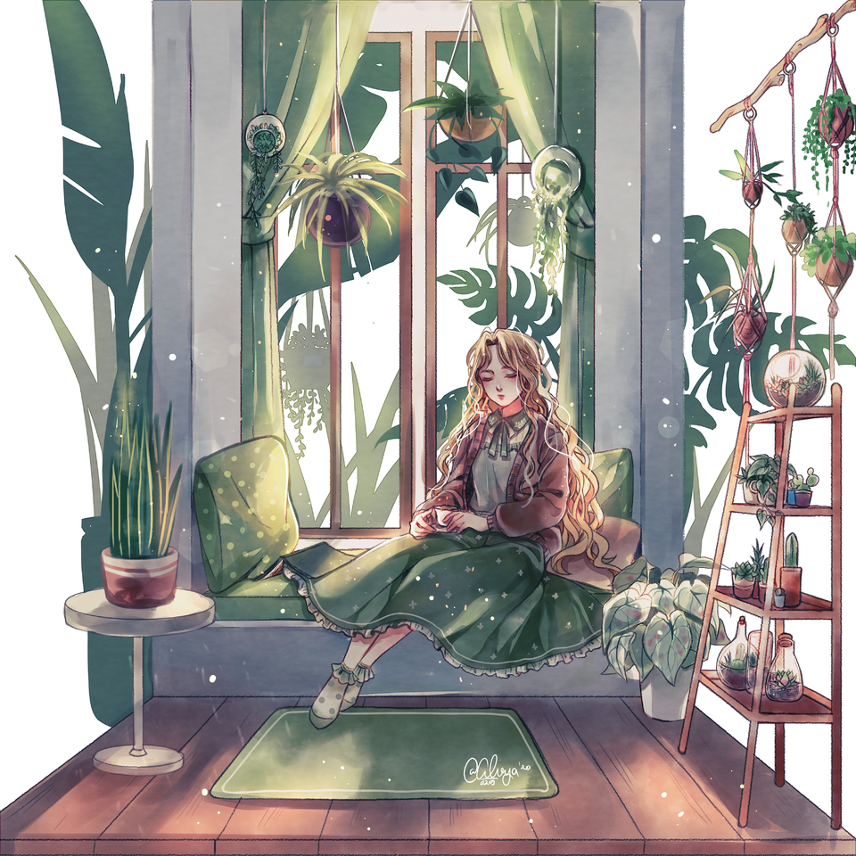alvya029 治愈插画示例