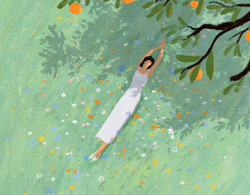 Oamul 治愈插画示例