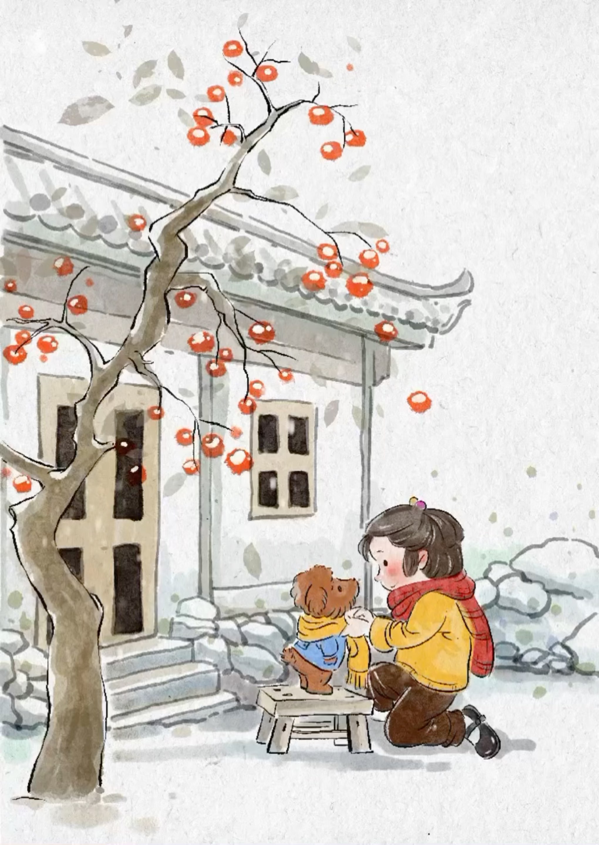 七一绘本编辑部 治愈插画示例