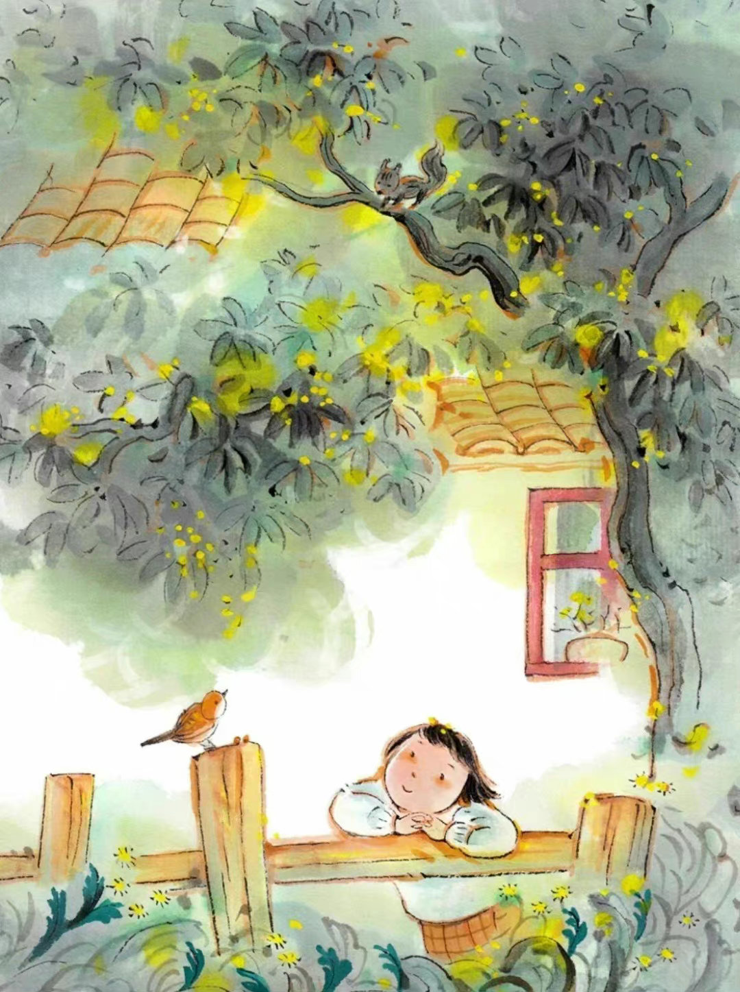 诗词苑视觉组 治愈插画示例